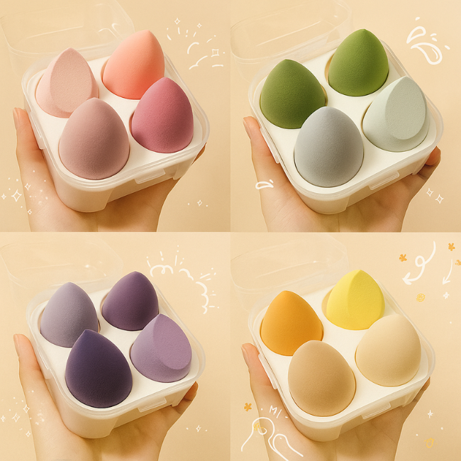 Éponge Beauté Ultra Douce NoraVictia – Ne Boit Pas le Fond de Teint