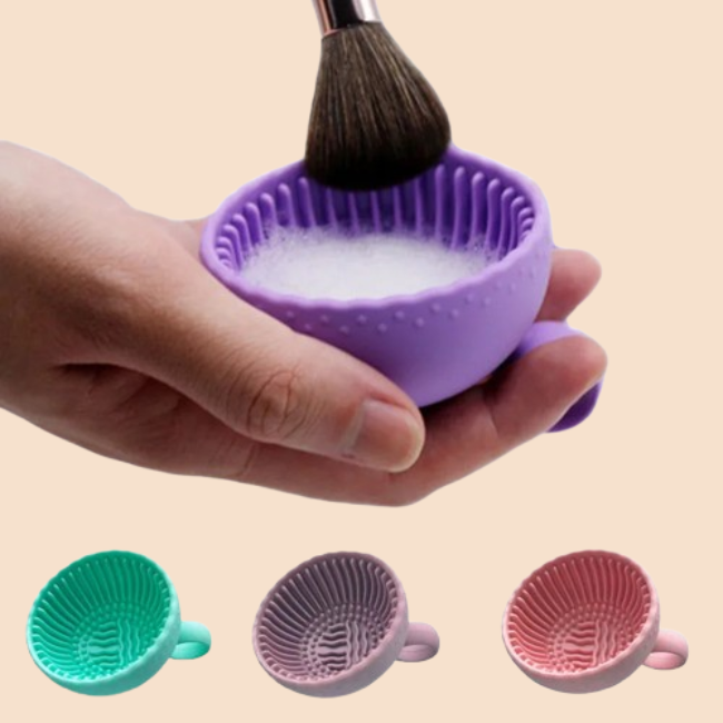 Bol Nettoyant pour Pinceaux de Maquillage NoraVictia – La pureté au service de ta peau.